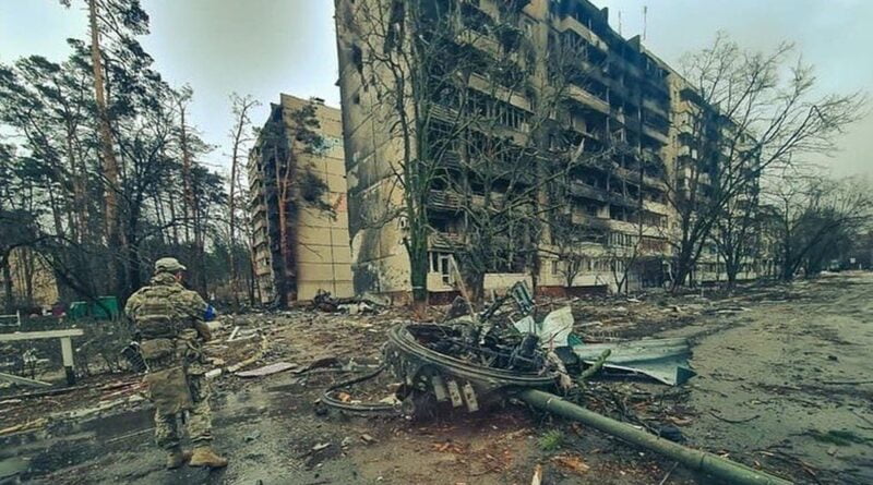 Zniszczony Irpiń fot. Siły Zbrojne Ukrainy