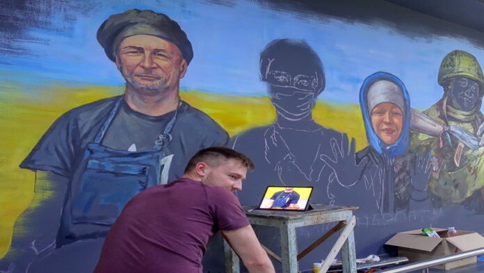 mural z Jackiem Polewskim fot. Konstantin Kachanovsky