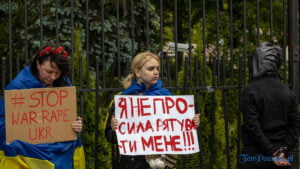STOP GWAŁTOM WOJENNYM na Ukrainie fot. Sławek Wąchała