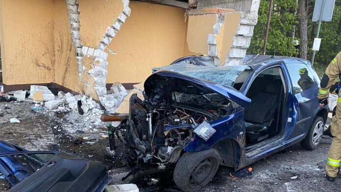 wypadek fot. OSP KSRG Chocz