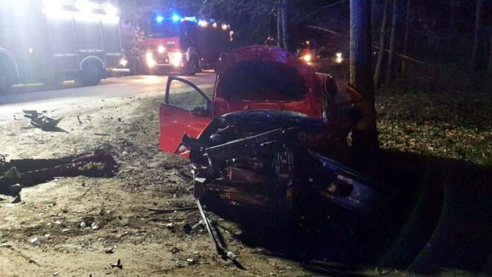 wypadek z 25 lutego fot. OSP Kleszczewo