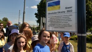 Skwer Obrońców Ukrainy 2022, odsłonięcie fot. UMP