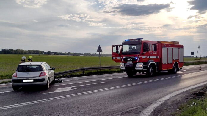 wypadek Marchwacz fot. KM PSP Kalisz