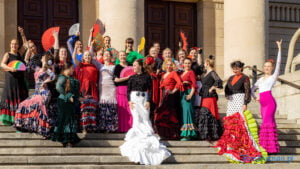 Espacio flamenco na schodach opery fot. Sławek Wąchała