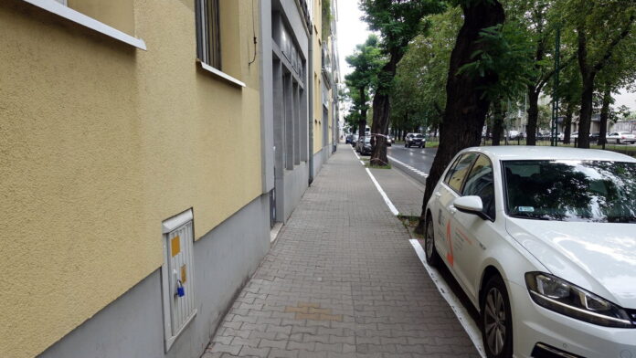 Hetmańska, nowy sposób parkowania fot. ZDM