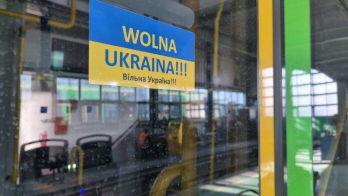 nalepka Wolna Ukraina fot. UMP