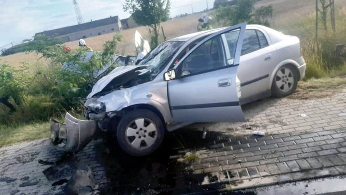 wypadek Kryszkowice fot. OSP Wierzbinek