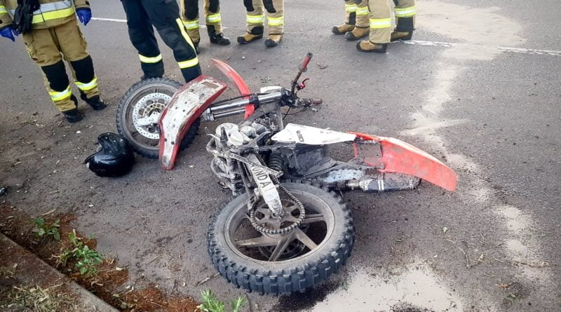 wypadek, motocykl fot. KPP Piła
