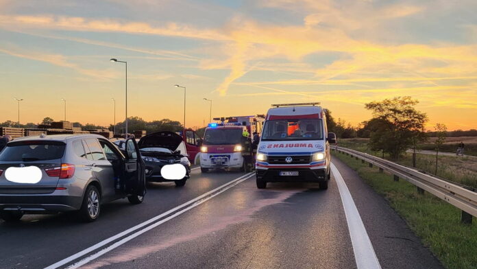 wypadek Orzeszkowo fot. OSP Kwilcz