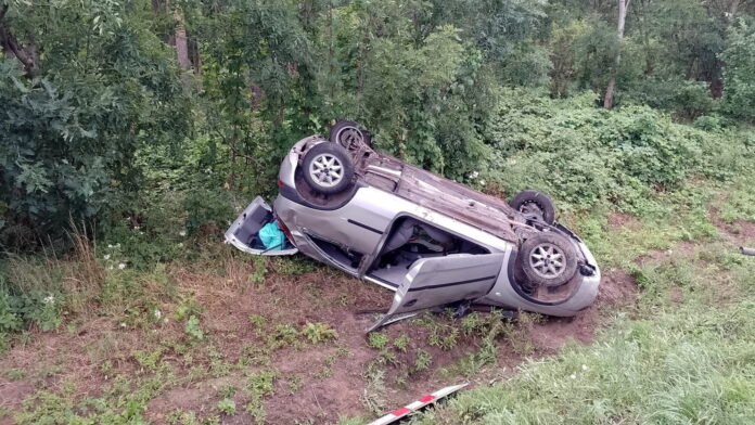 wypadek DK11 fot. OSP KSRG Gościejewo