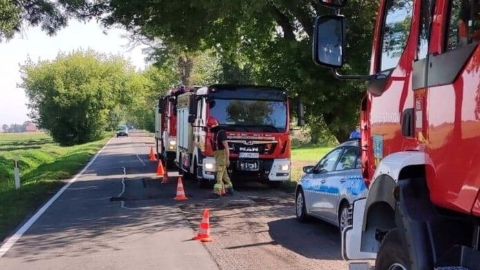 akcja w Samarzewie fot. OSP Pietrzyków