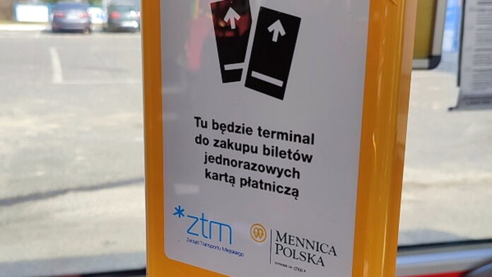 Mocowanie do terminala OPS fot. ZTM Poznań