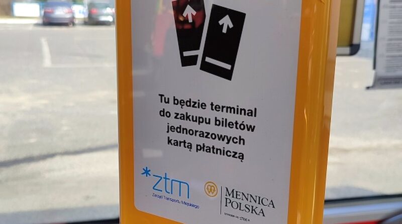 Mocowanie do terminala OPS fot. ZTM Poznań