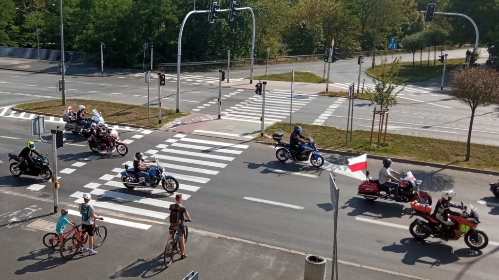 parada motocyklowa Solidarności fot. L. Łada
