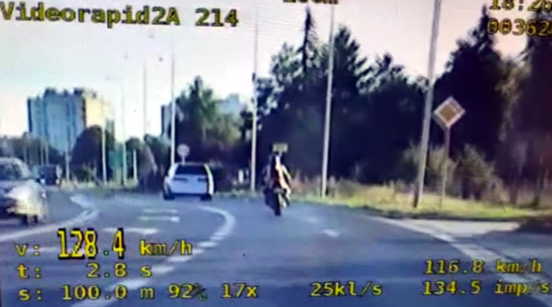 motocyklista fot. policja Leszno