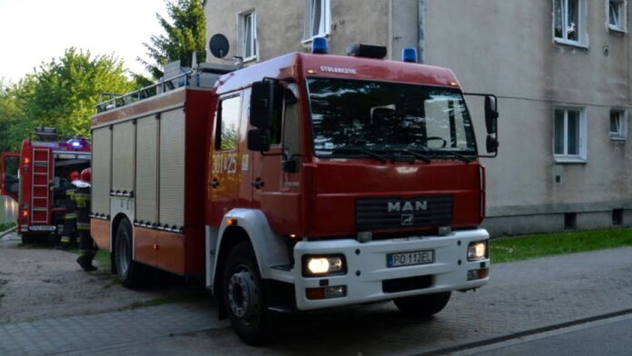 pożar, Drzymały fot. PSP Poznań
