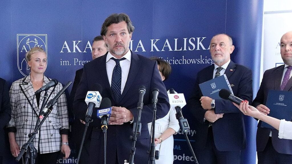 prezydent Krystian Kinastowski, konferencja prasowa fot. UM Kalisz