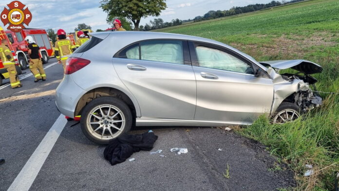 wypadek fot. OSP Kórnik