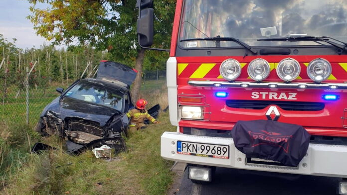 wypadek fot. OSP Mąkolno