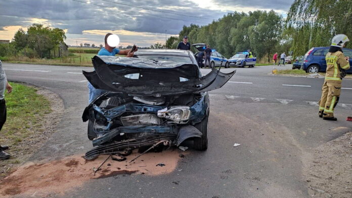 wypadek fot. OSP Ułanowo