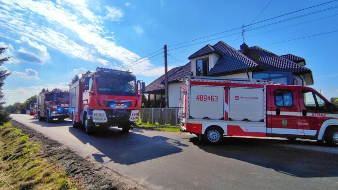 wypadek Ksawerów fot. OSP Wola Zaradzyńska