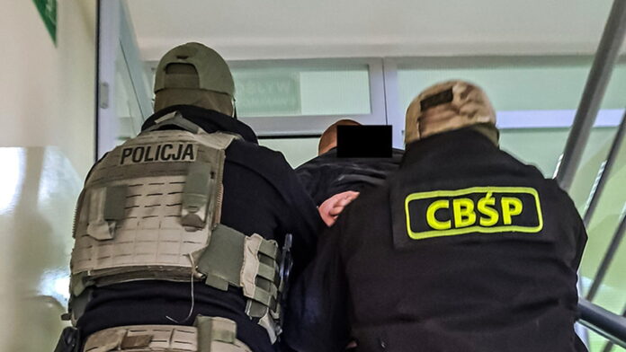 zatrzymanie podejrzanego fot. CBŚP