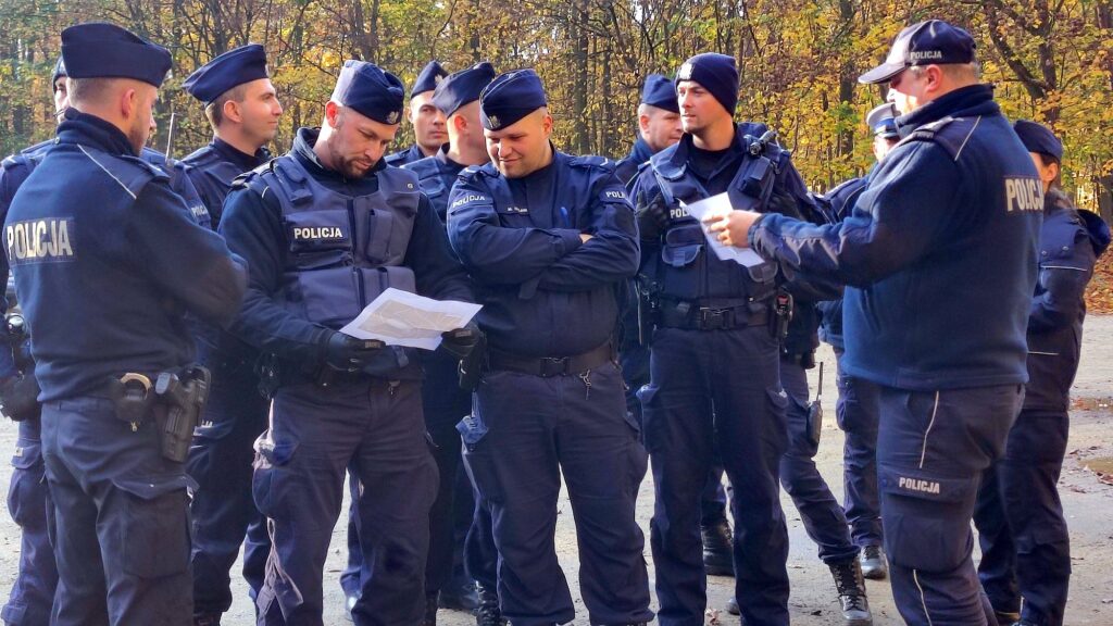 ćwiczenia nad Lipinką fot. policja Jarocin