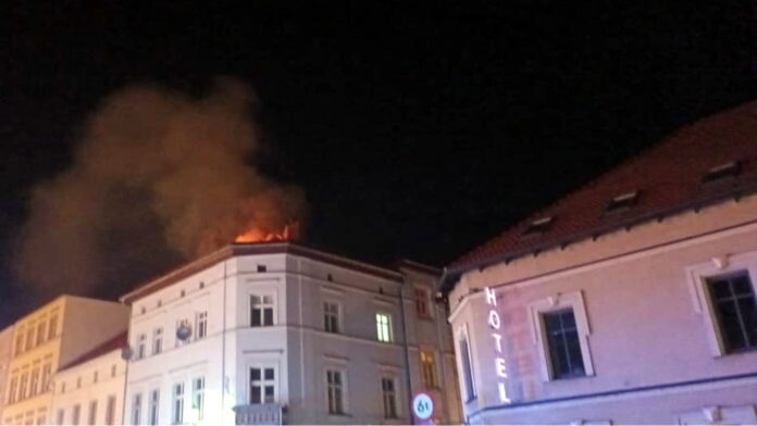 pożar, Śrem fot. OSP Książ Wlkp.