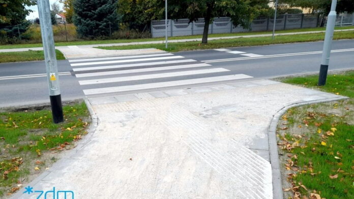 przejście dla pieszych, Szczepankowo fot. ZDM