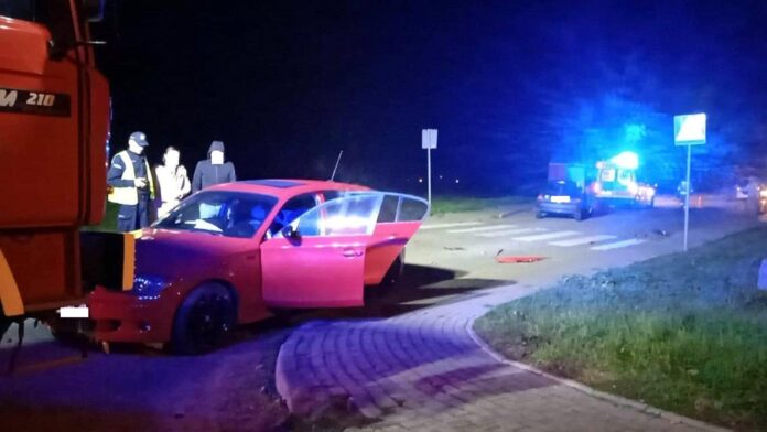 wypadek Grotkowo fot. OSP Niechanowo