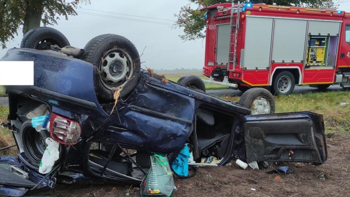 wypadek Trzcianka, Biała fot. OSP KSRG Biała