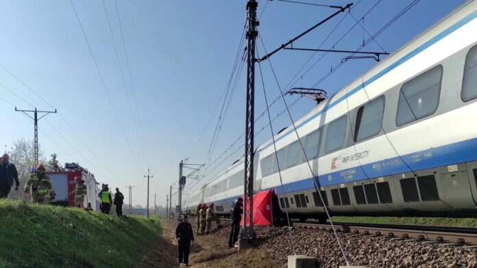 potrącenie fot. KP PSP Nowy Dwór Mazowiecki