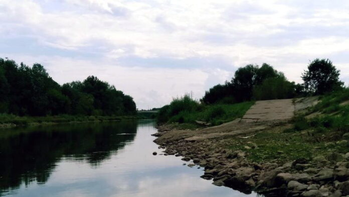 Warta na wysokości Piastowskiej, przed wycinką fot. L. Łada