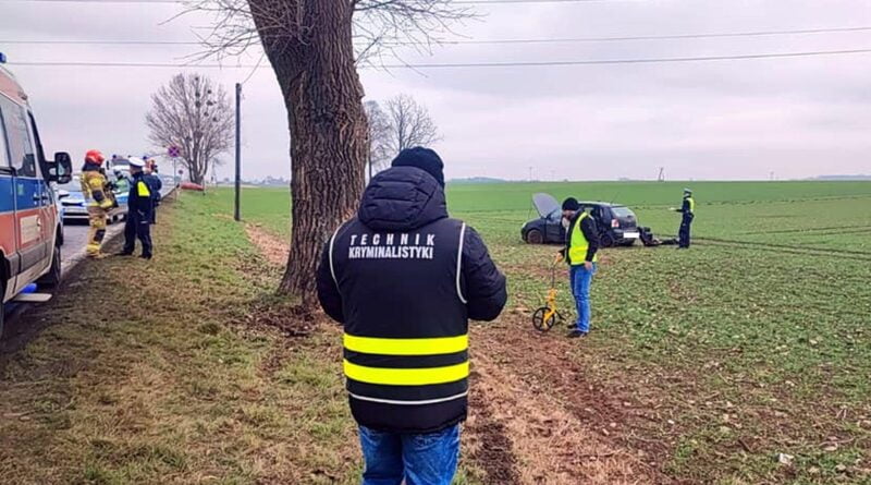 wypadek DK45, volkswagen fot. policja Kędzierzyn-Koźle