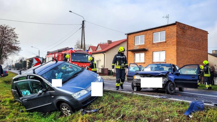wypadek fot. OSP Koźminek