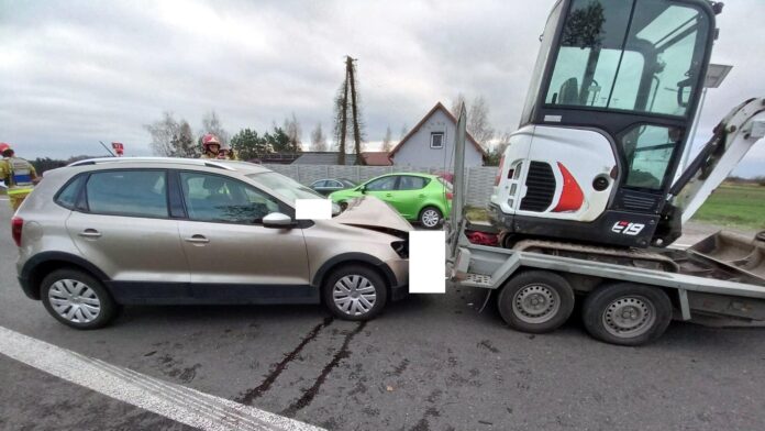 zderzenie na DK92 fot. OSP KSRG Golina