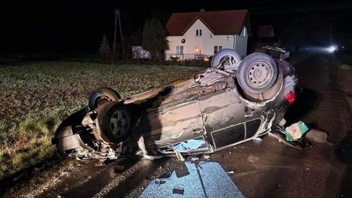 kolizja fot. OSP Kłodawa