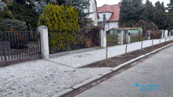 nowy chodnik, Podolska fot. ZDM