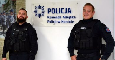 policjanci, którzy uratowali niedoszłego samobójcę fot. policja Konin