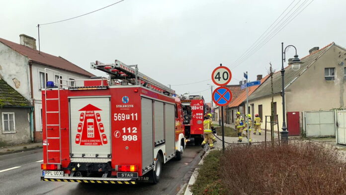 pożar fot. OSP Chocz