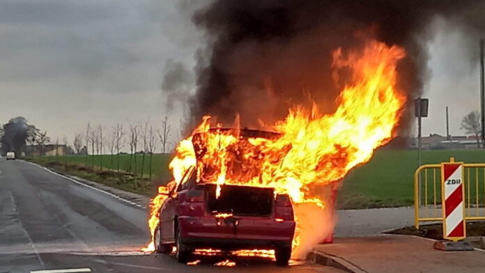 pożar fot. OSP Godziesze Wielkie