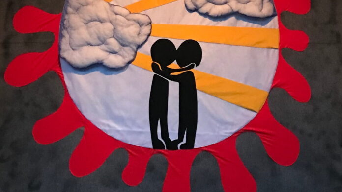 tekstylny mural fot. ROSM
