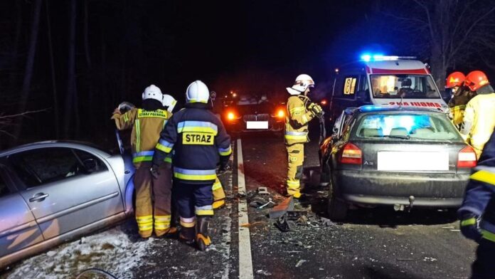 wypadek fot. KP PSP Ostrzeszów
