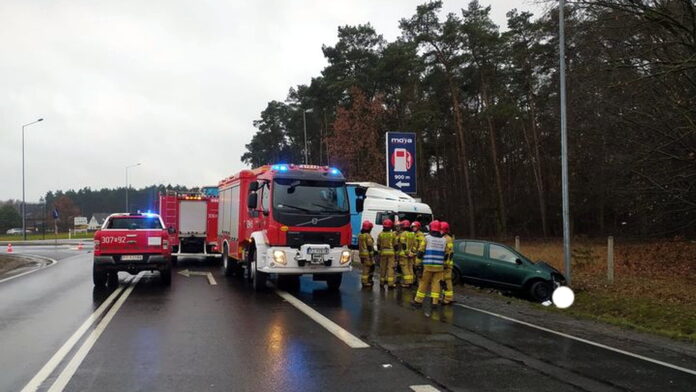 wypadek fot. OSP Kórnik