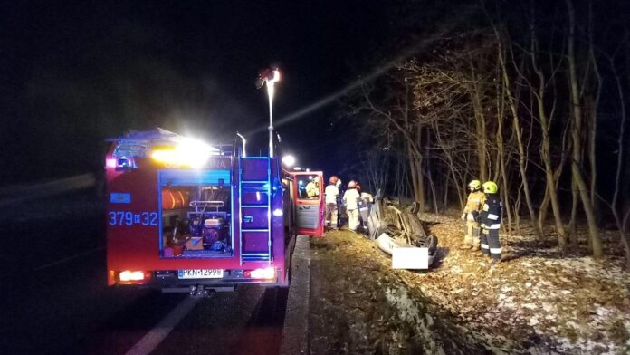 wypadek Golina Kolonia fot. OSP Golina