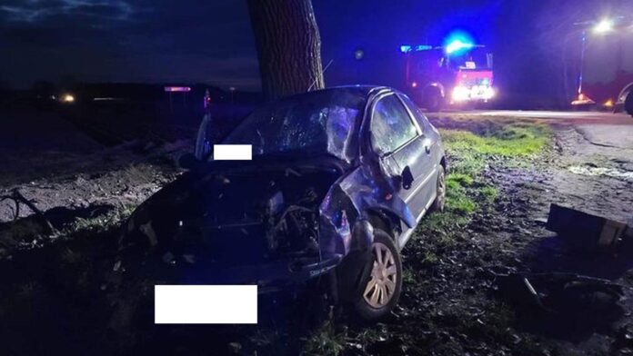 kolizja Golina Wielka fot. OSP KSRG Bojanowo