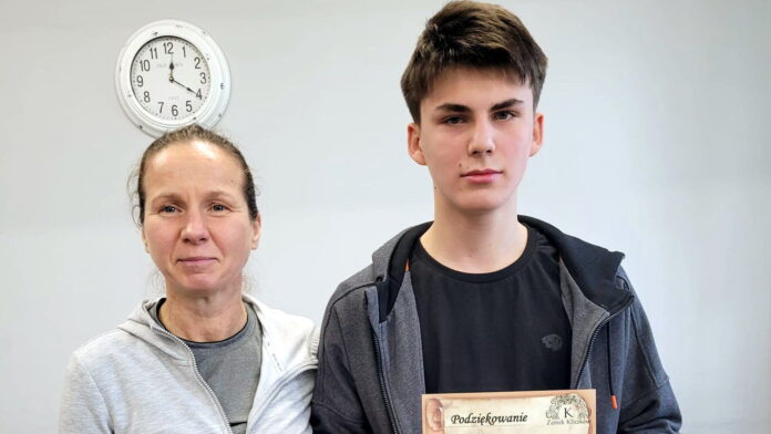 Mikołaj Szpak i Maria Koroniak fot. ZSnr 4, Leszno