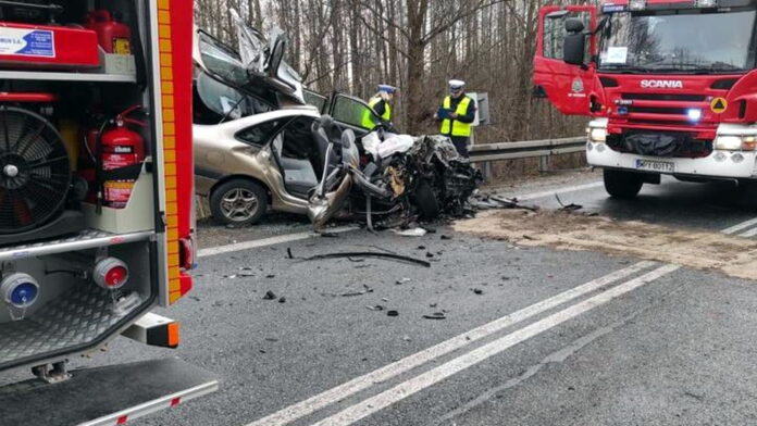 wypadek fot. KW PSP Warszawa