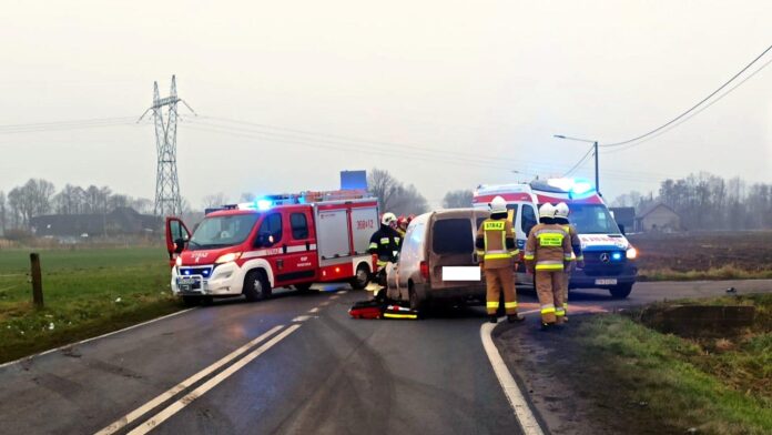 wypadek fot. OSP Kramsk
