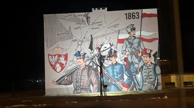 mural Powstanie Styczniowe 1863 fot. M. Pyrzyk FB